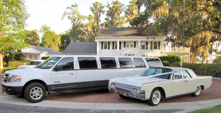 white excursion limo
